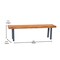 Flash Furniture Natural Acacia Wood Bench with Black Flared Legs THB-B01322-NAT-GG - alternate 11